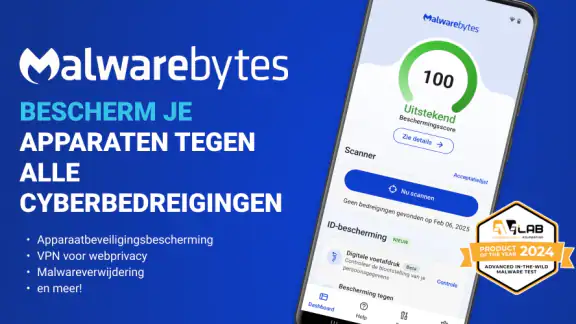 Beveiliging van Malwarebytes