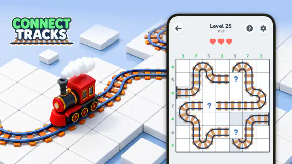 Connect Tracks: Logica Puzzel