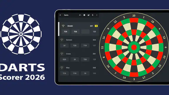 DARTS Scorebord 2026