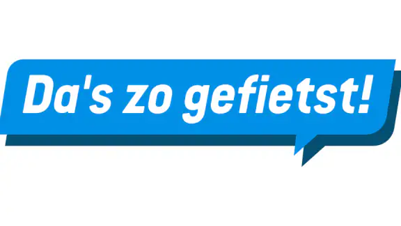 Da’s zo gefietst!