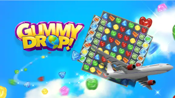 Gummy Drop: match 3 en bouw