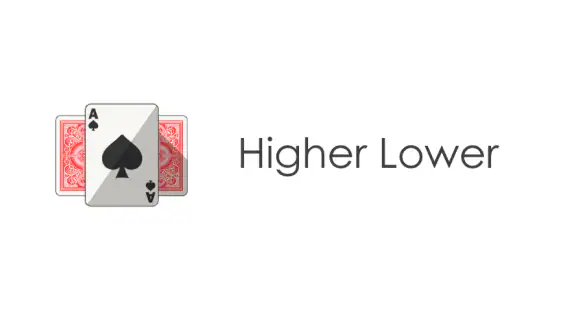Higher Lower Card Game