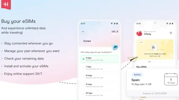 Holafly eSIM: Onbeperkte Data