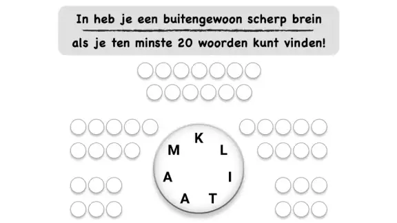 Kruiswoordraadsel - Word Jam