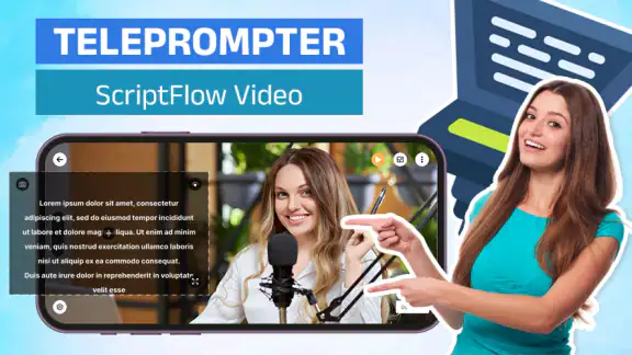 Teleprompter: ScriptFlow Video