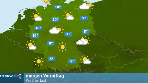 Weerbericht voor Duitsland