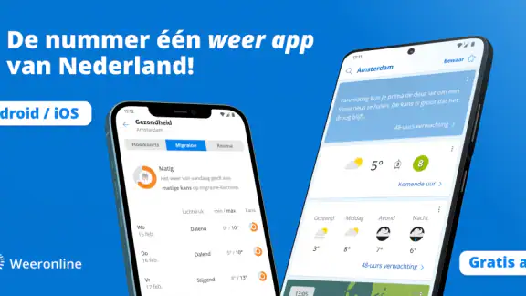 Weeronline:buien & regen radar