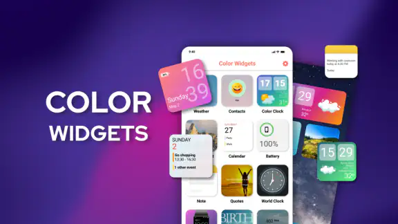 Widgets OS 18 - Color Widgets