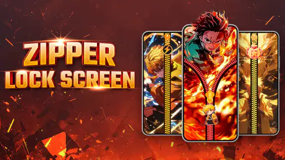 Zipper Lock Screen, Wallpapers