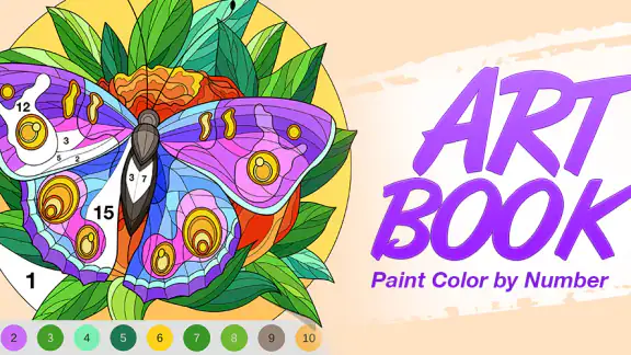Art Book Paint Color by Number
