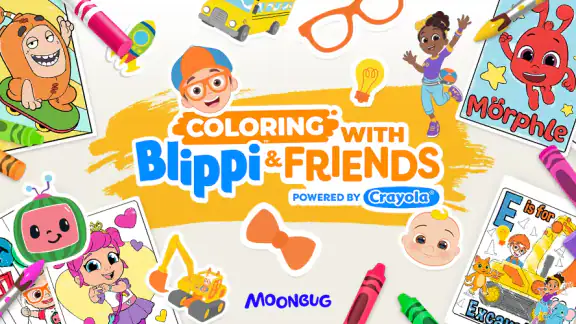 Coloring with Blippi & Friends