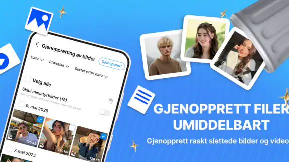 Gjenopprett tapte bilder