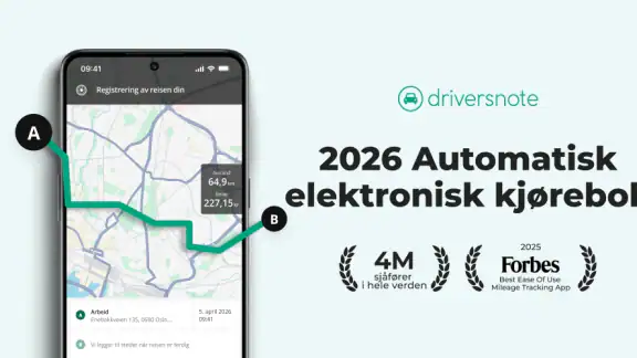 Kjørebok fra Driversnote
