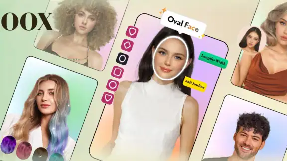 LOOX: Face Shape Test, AI Hair