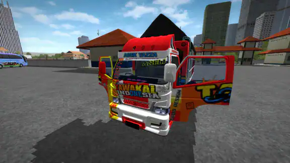 Mod BUSSID Truk Canter Tawakal