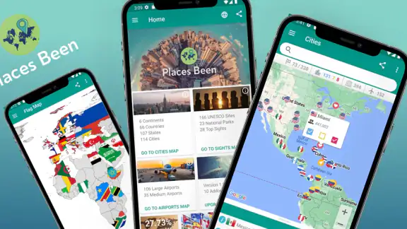 Places Been - Travel Tracker