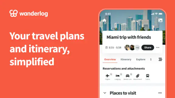 Wanderlog - Trip Planner App
