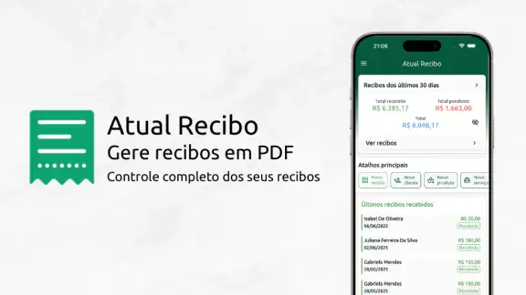 Atual Recibo: Recibo em PDF