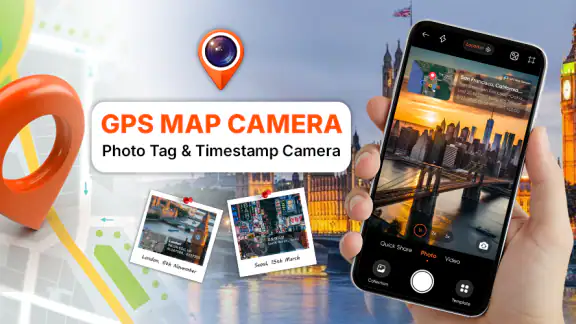 Câmara GPS: Mapa, Data e Hora