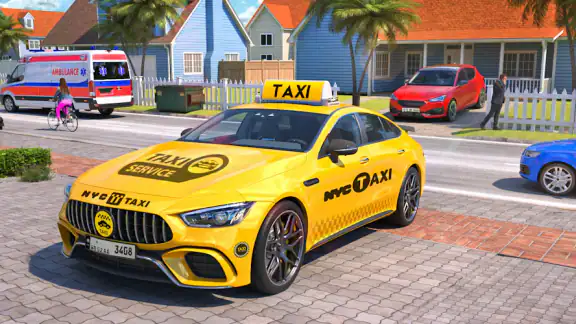 Car Driving Taxi Simulator