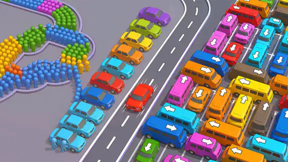 Color Car Jam: Ônibus