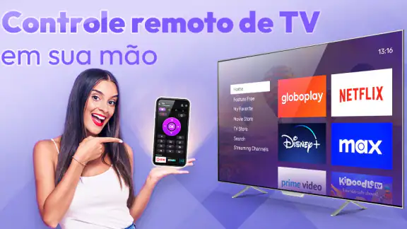 Controle remoto para Smart TV