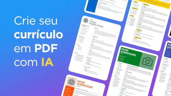 Criar Currículo com IA, CV PDF