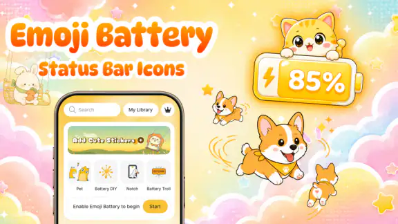 Emoji Battery: DIY Status Bar