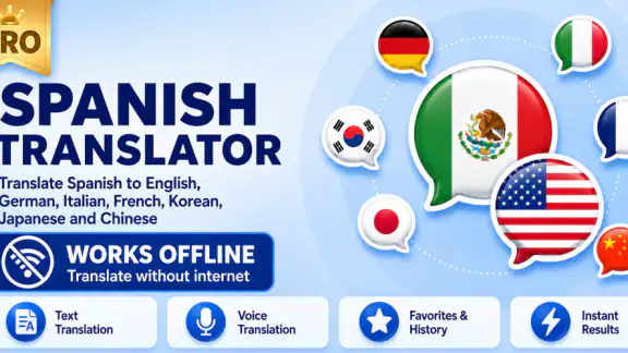 Espanhol Inglês tradutor Pro