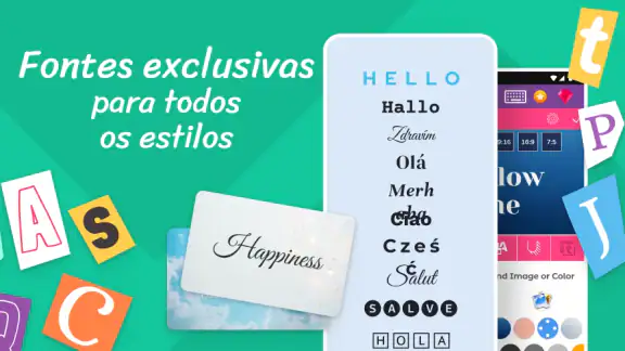 Fontes e Letras diferentes