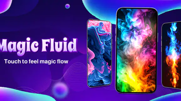 Live Wallpaper 4K: Magic Fluid
