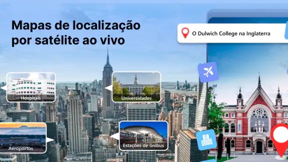 Mapas de localização ao vivo
