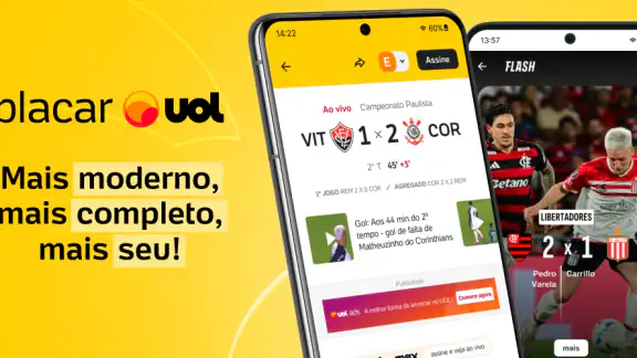 Placar UOL: Futebol e notícias