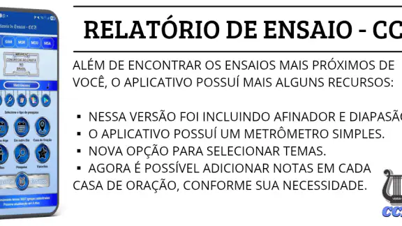 Relatório de Ensaios + Hinário