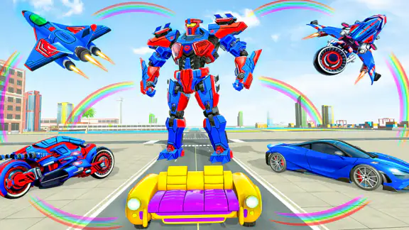 Robot Transform War Car Games