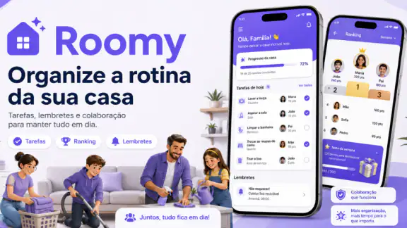 Roomy: Tarefas de Casa Limpeza