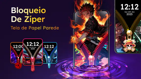 Tela de Bloqueio Zíper Tema