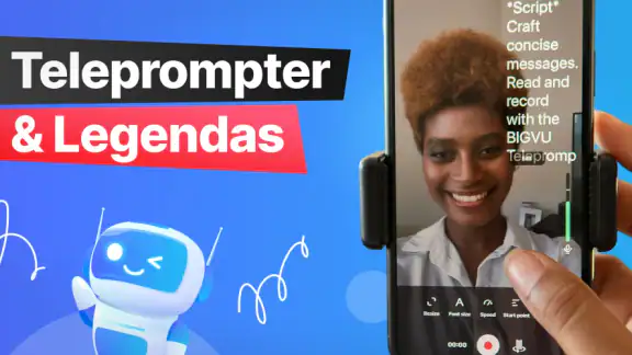 Teleprompter & Vídeo Legendas