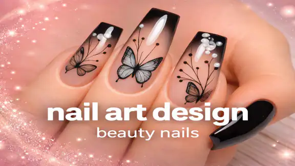 unhas decoradas em gel