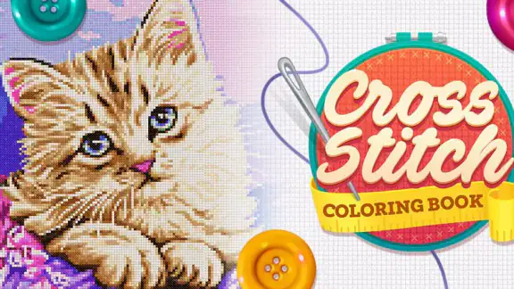 Cross-Stitch: Coloring Book