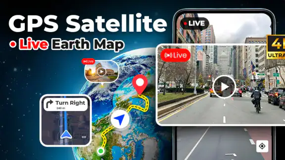 GPS satellit live jordkarta