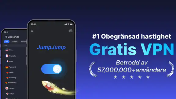 JumpJumpVPN: Snabbt och säkert
