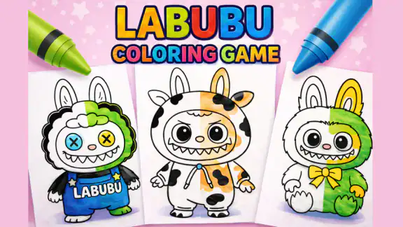 Labubu Coloring Games for Kids