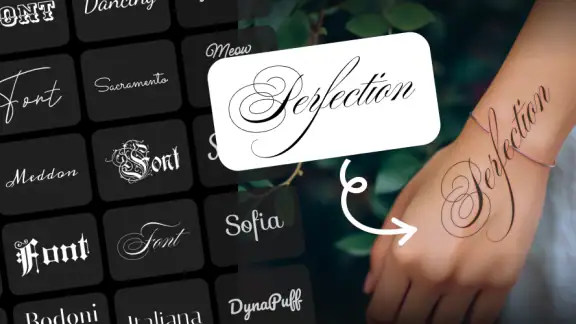 lettering Tattoo - Font Design