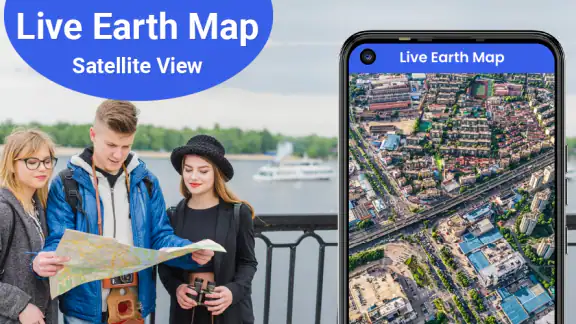 Live Earth-karta– satellitvy