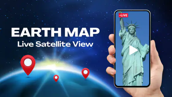 Live World Map: Satellite View