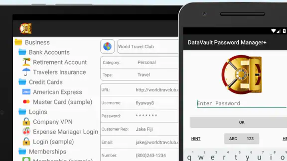Password Manager Data Vault +
