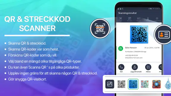 QR Scanner - Streckkodsläsare