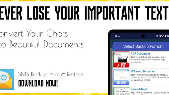 SMS Backup, Print & Restore