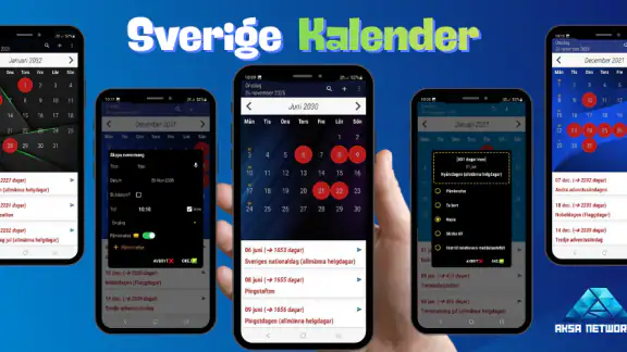 Sverige Kalender Helgdagar